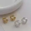 Geométrico metal triangular esmerilado pequeño aretes simple aretes versátiles moda personalidad nuevo s925 plata agujas auriculares cuidado del oído Application Scenario